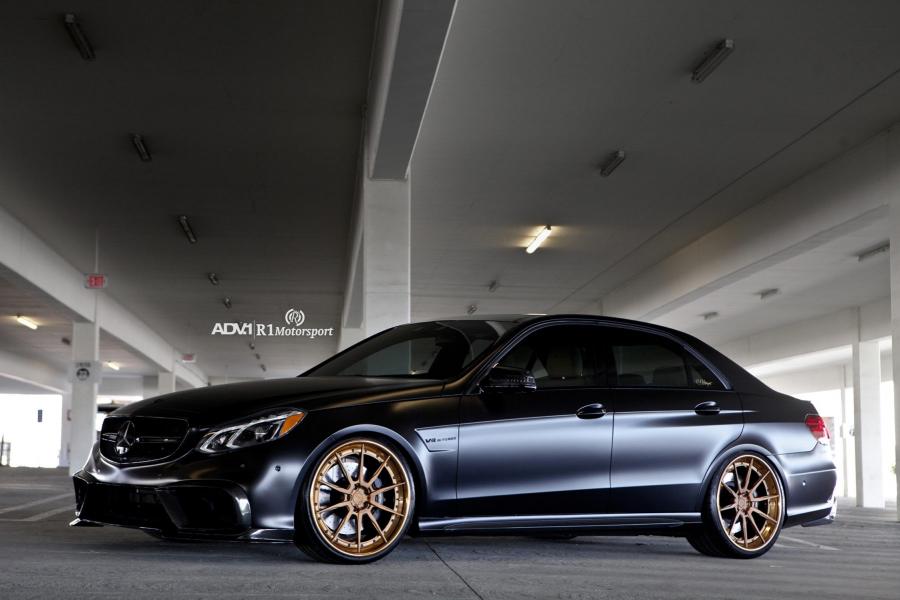 Mercedes-AMG E63 Matte Black by R1 Motorsport on ADV.1 Wheels (ADV10 TRACK SPEC CS) '2017